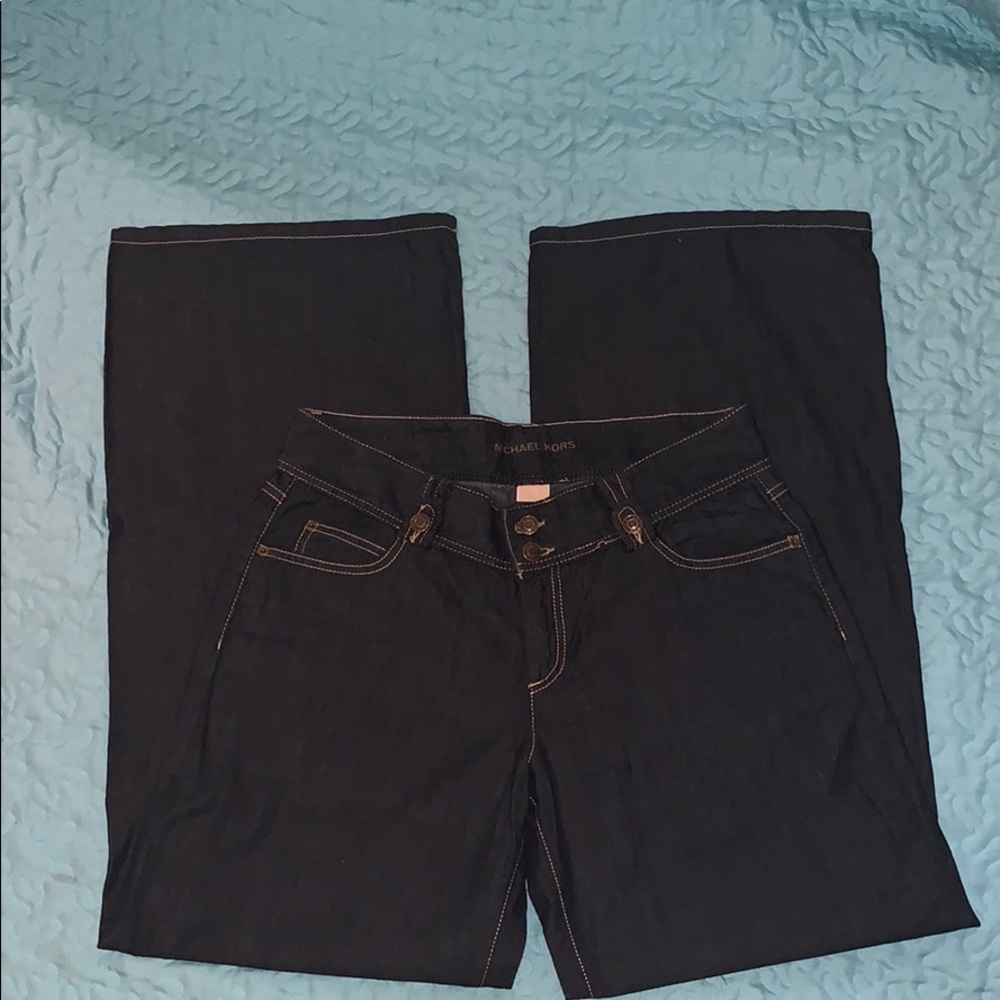 Michael Kors wide leg jeans